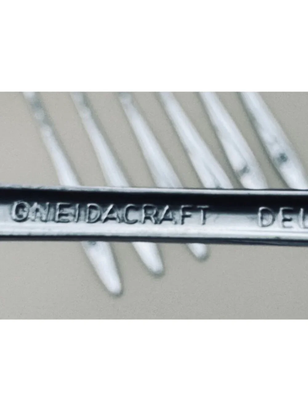 7 - Oneidacraft Oneida Deluxe LASTING ROSE Cocktail Seafood Forks Stainless Stee